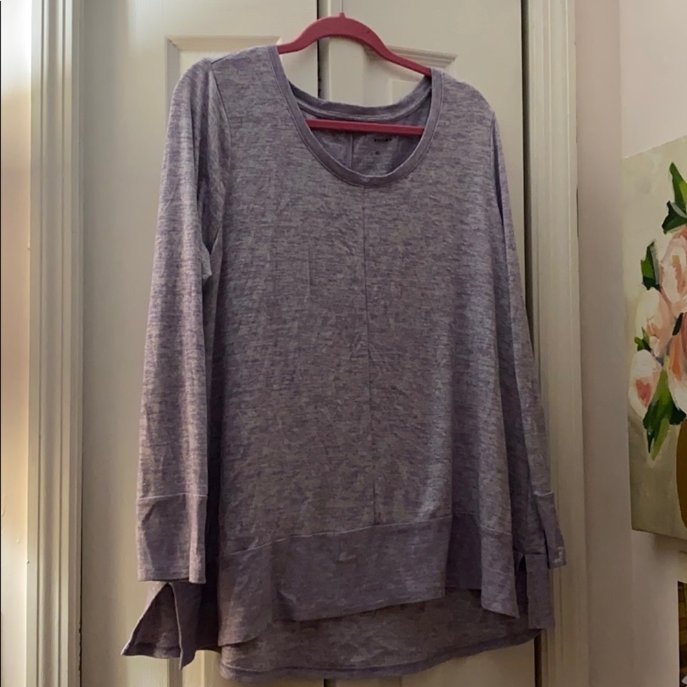 Flowy Purple Long Sleeve Tee